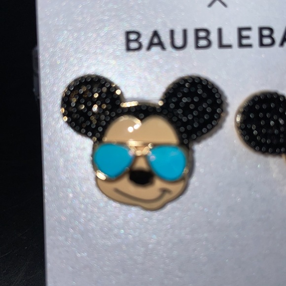 Holiday SALE 🎁Bauble Bar x disney Mickey Mouse Reflective Sunglasses Earrings - Picture 3 of 4